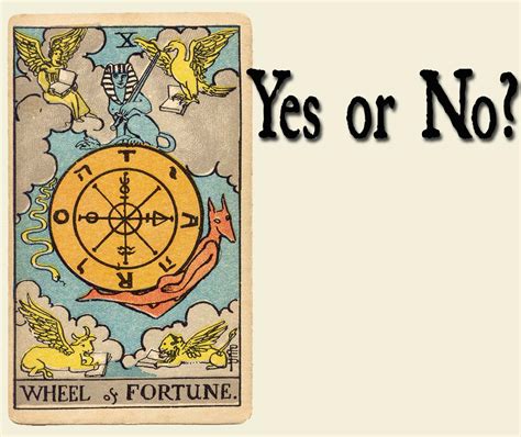 yes or no wheel of fortune tarot|Wheel of Fortune Tarot Card Meaning as a Yes or No Answer.